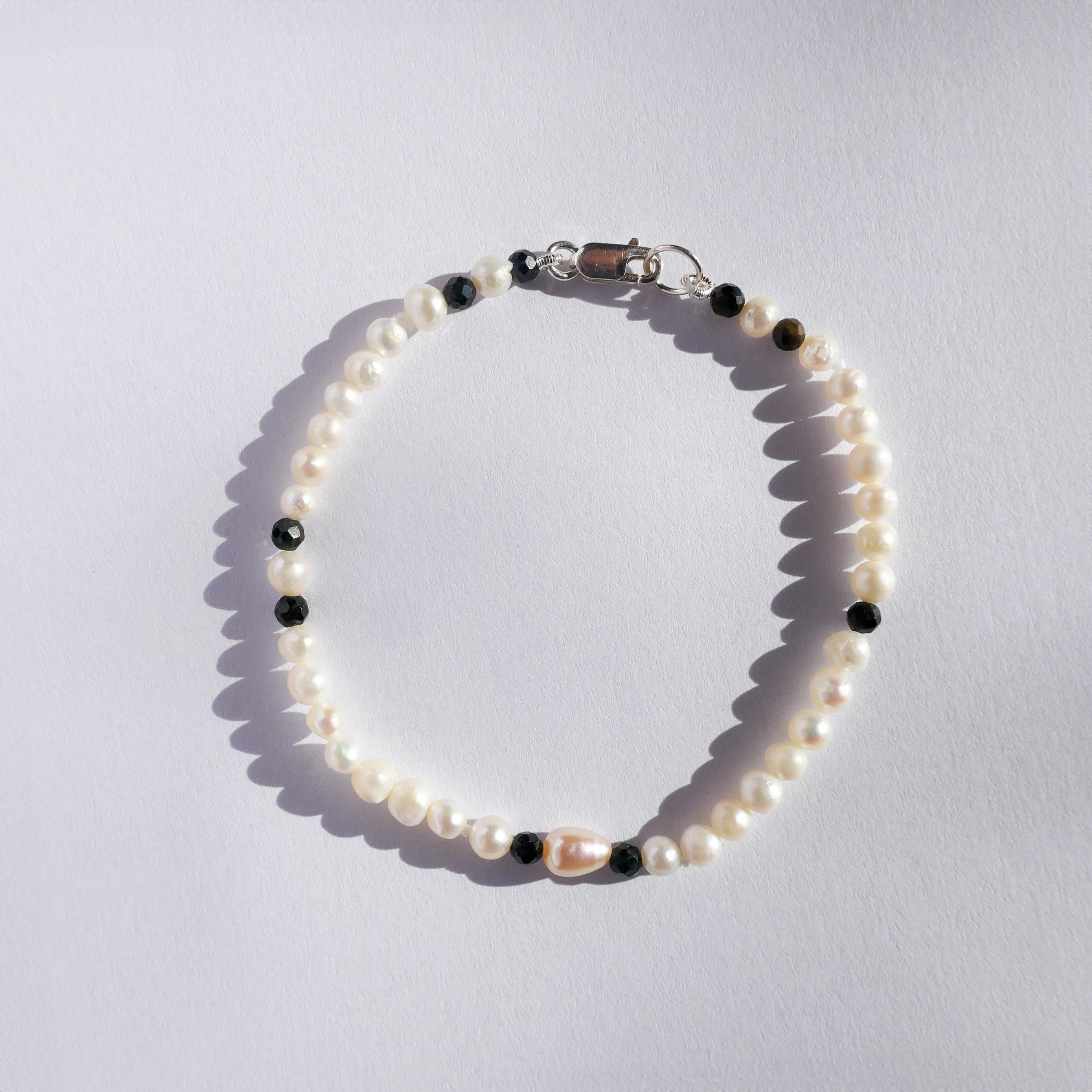 Pulseira Yin Yang Pérolas