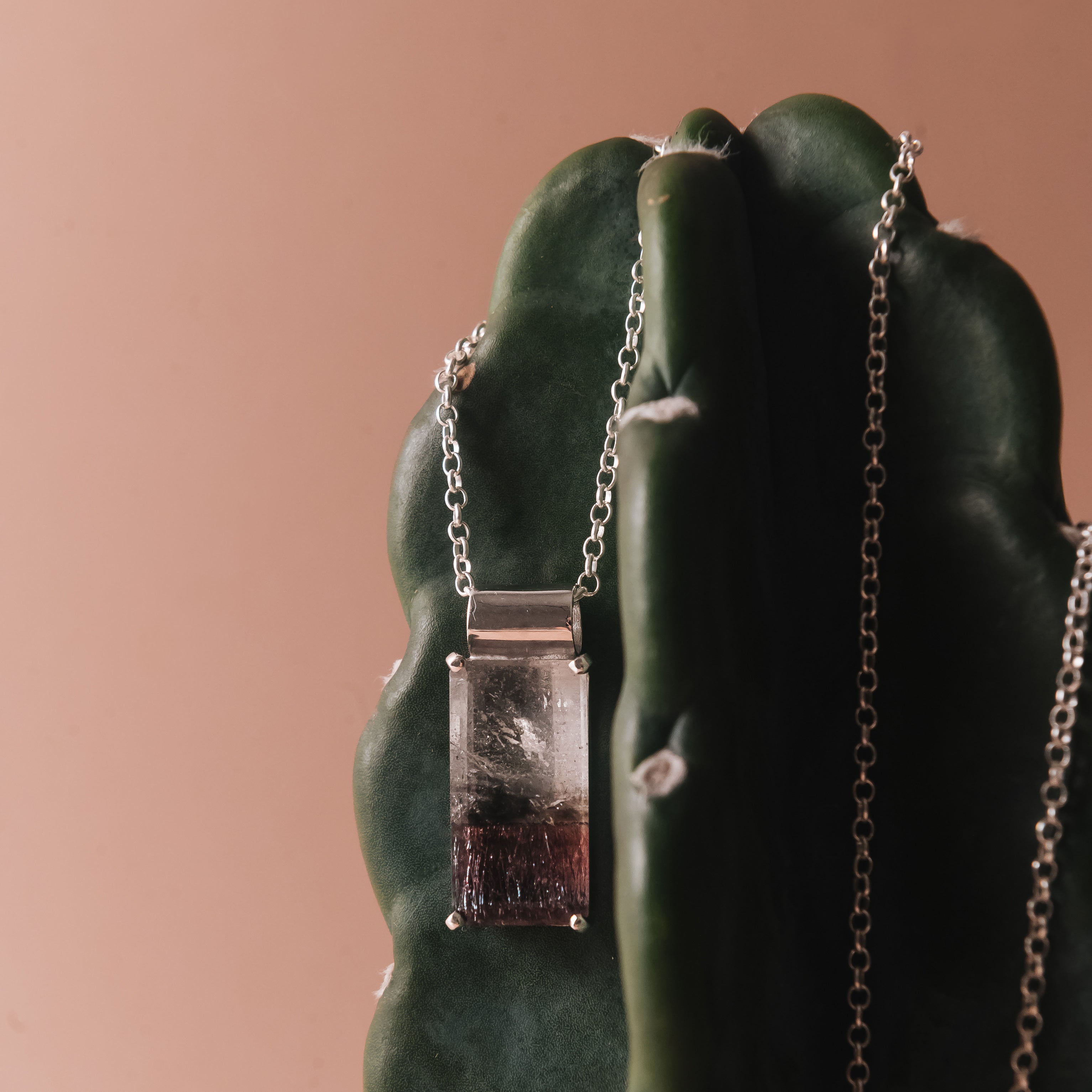 Colar Corona Quartzo Bicolor