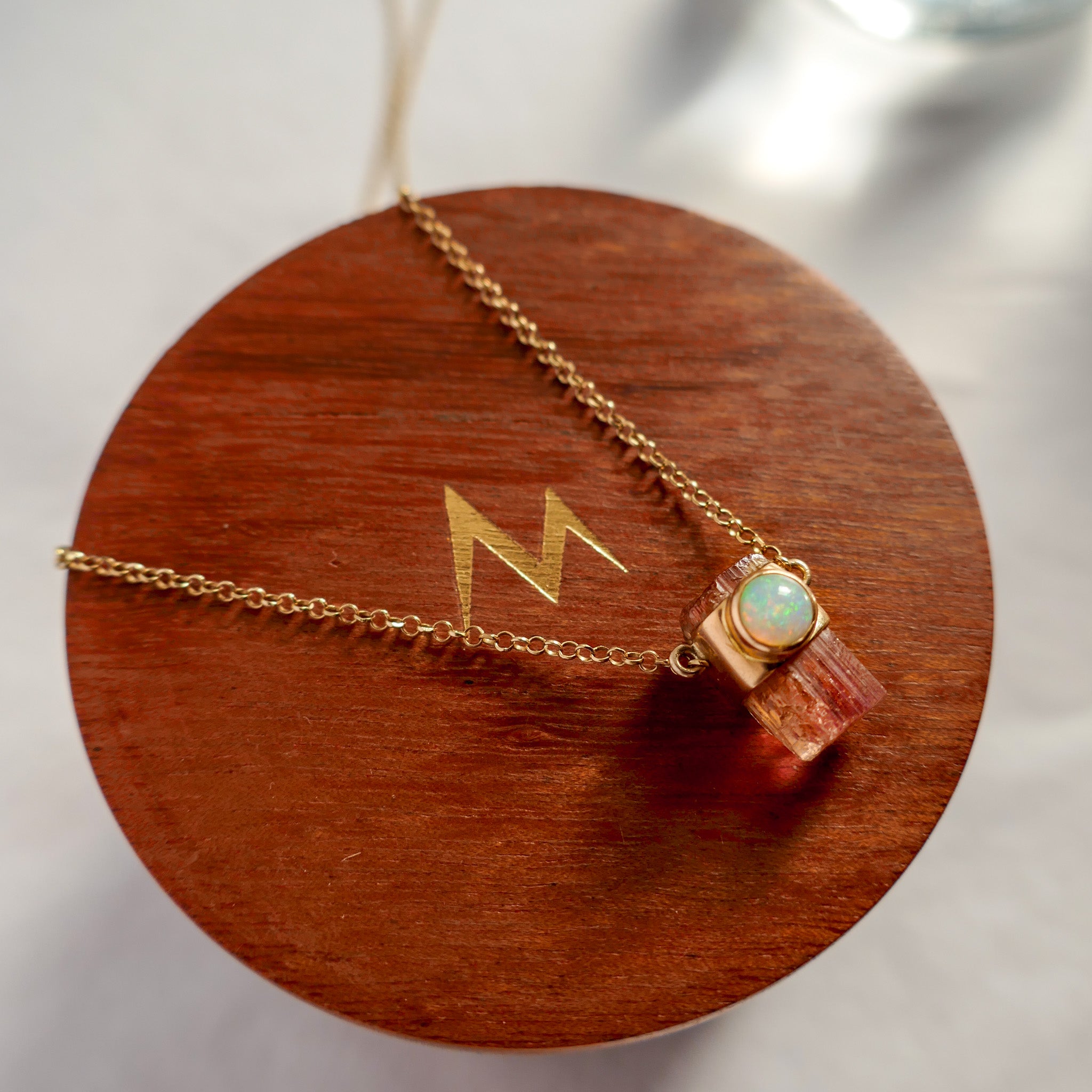 Colar Atlantis Topazio e Opala