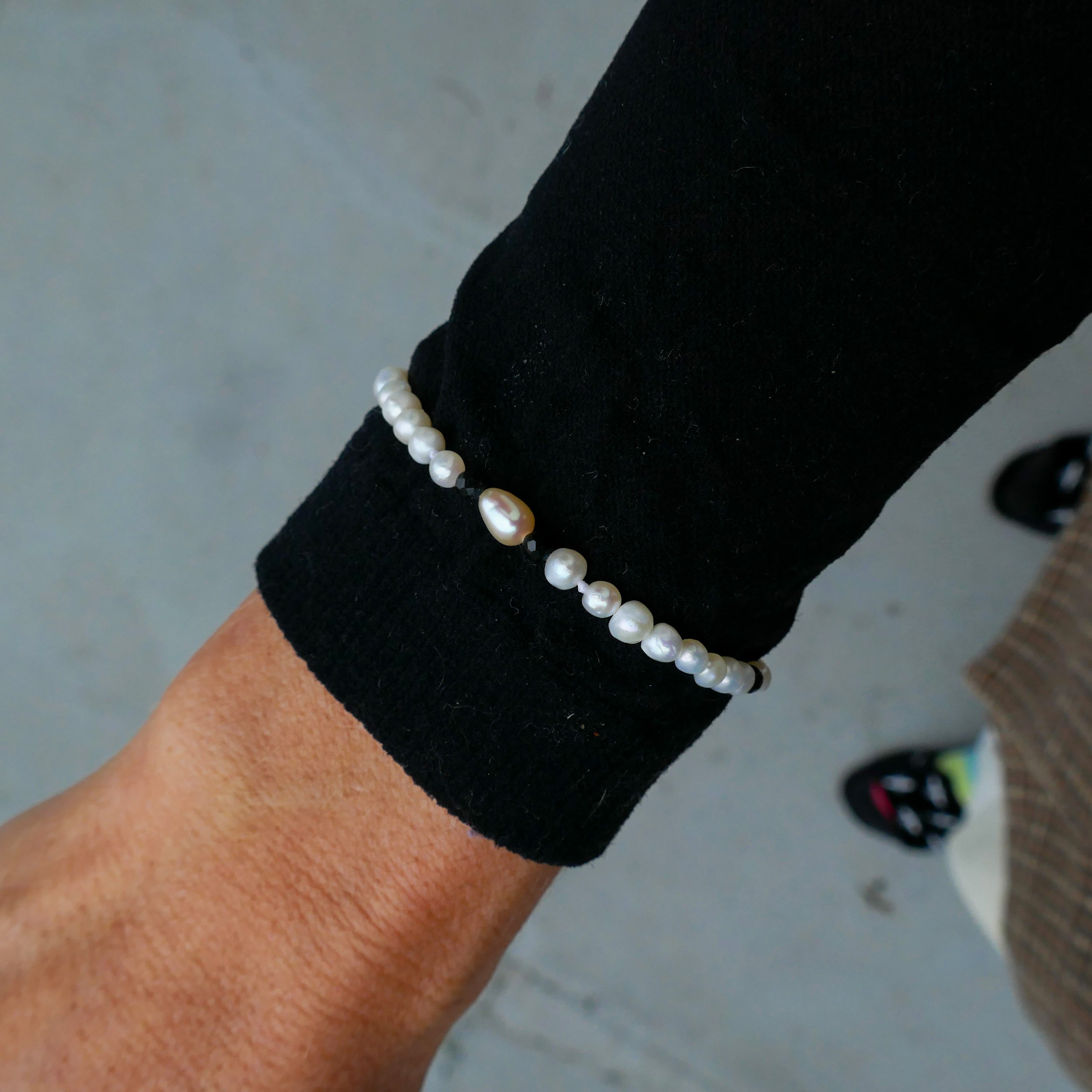 Pulseira Yin Yang Pérolas